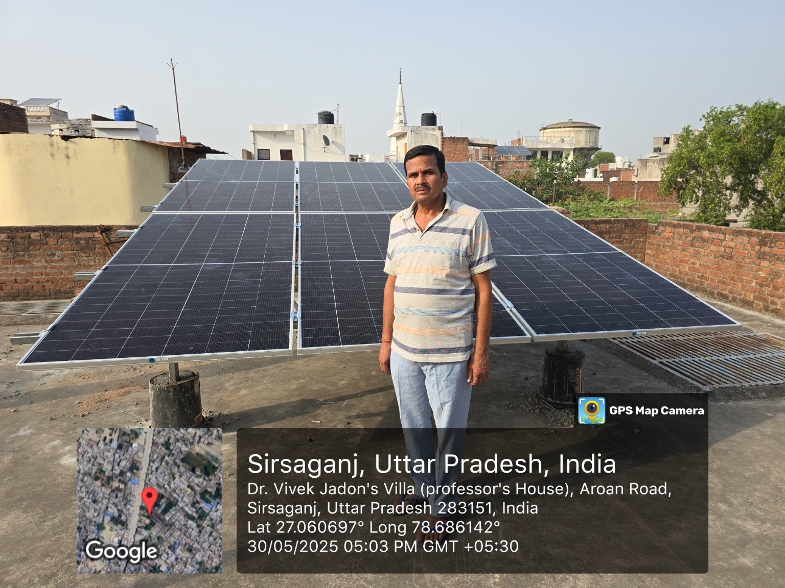 Installed solar plant - Dayagang